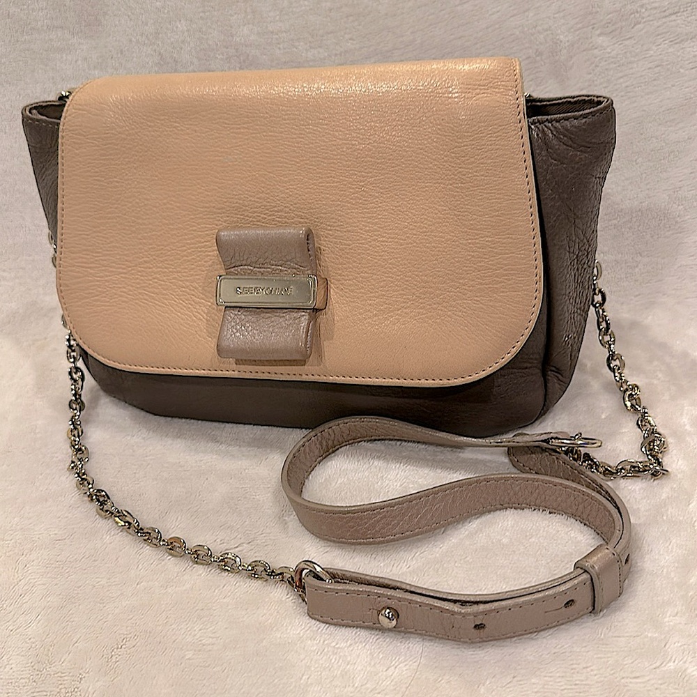 See By Chloe Beige and Brown Crossbody Bag